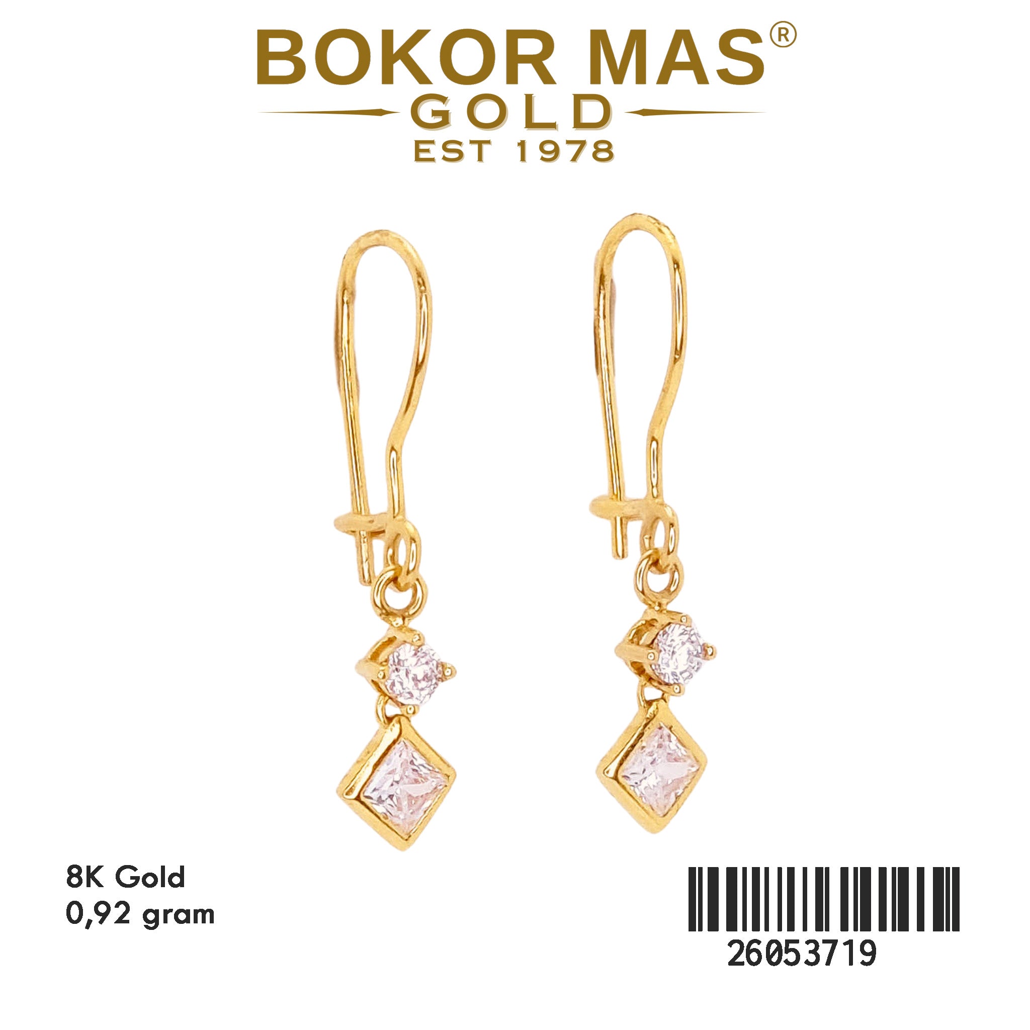 Anting Gerak Model Permata - 26053719 - 8K