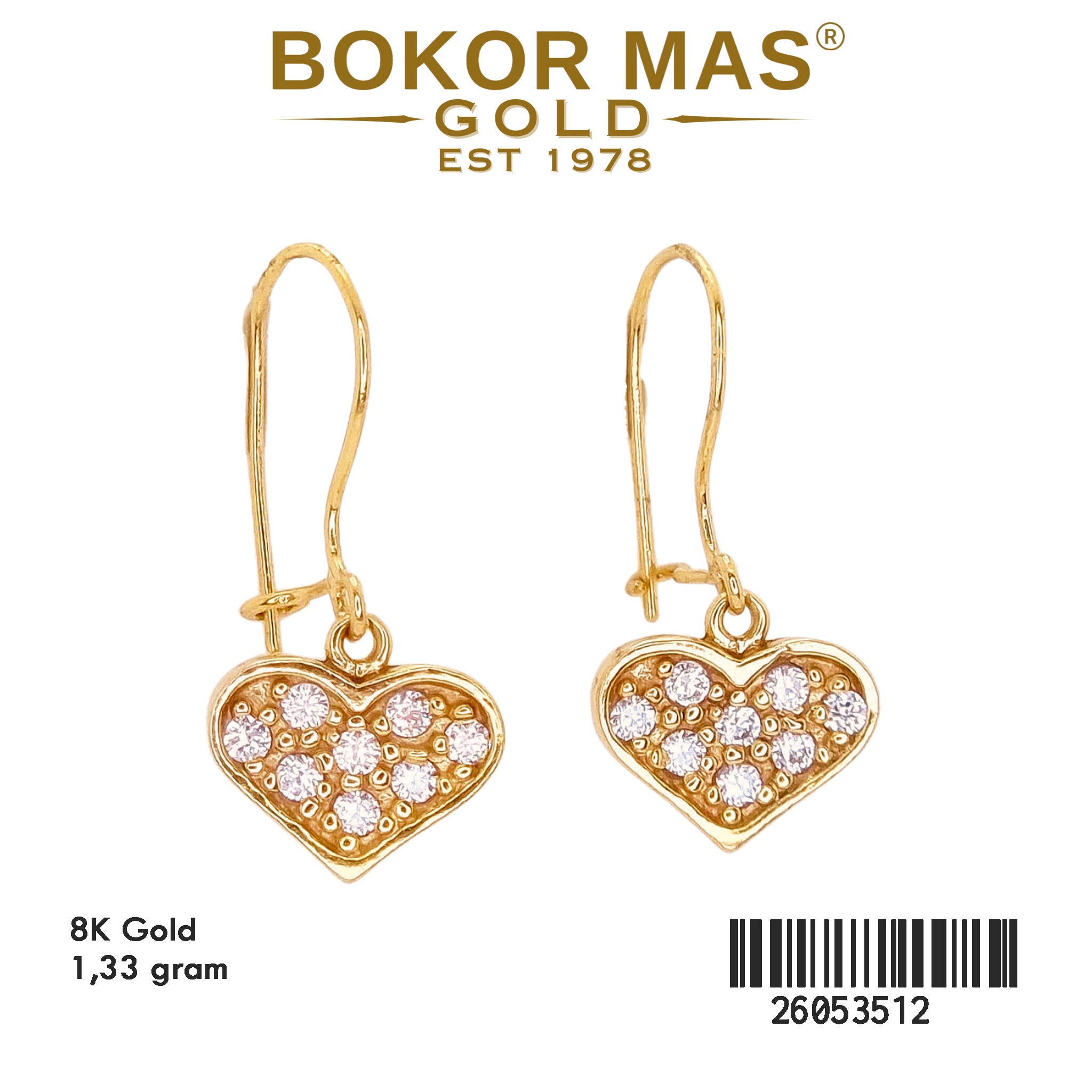 Anting Gerak Permata Hati - 26053512 - 8K