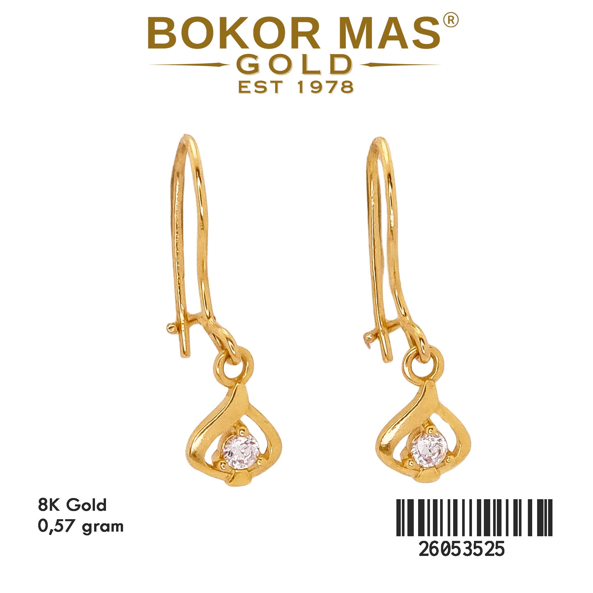 Anting Gerak Permata - 26053525 - 8K