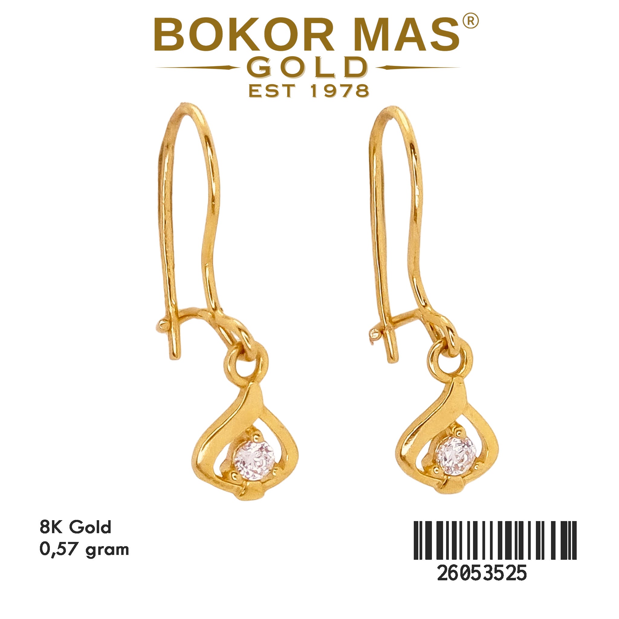 Anting Gerak Permata - 26053525 - 8K