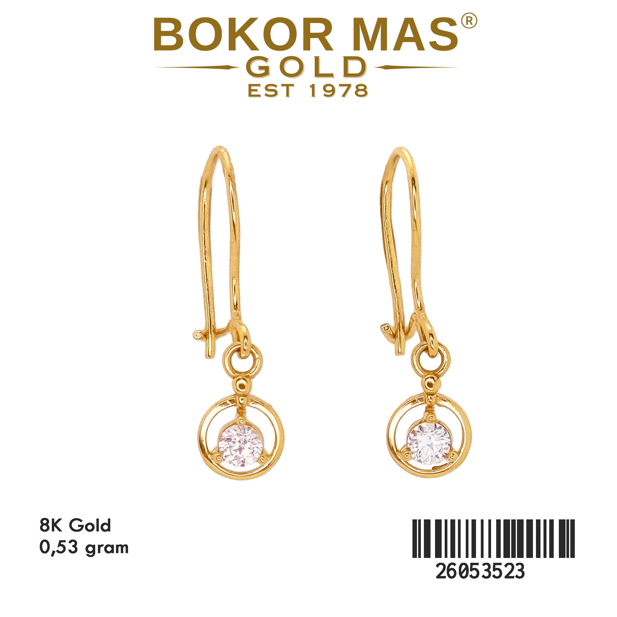 Anting Gerak Permata - 26053523 - 8K