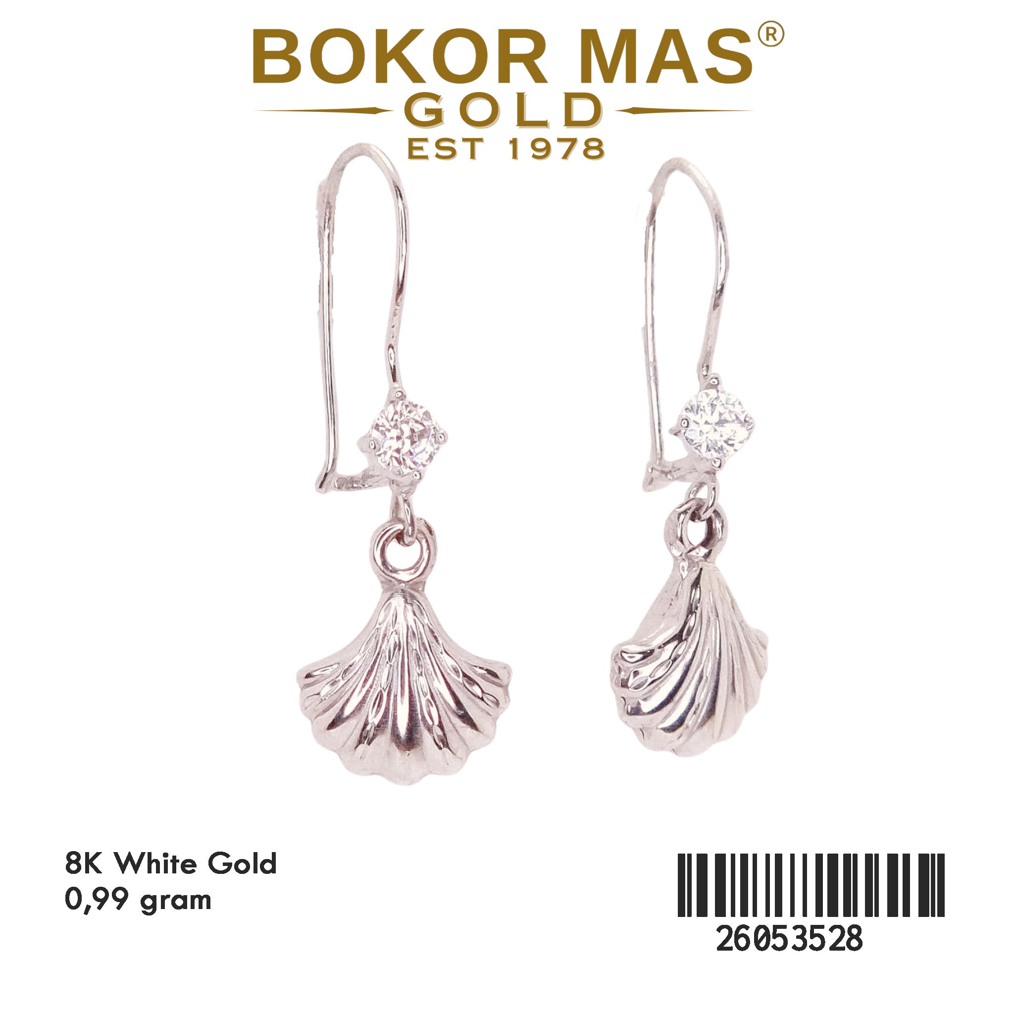 Anting Gerak Model Kerang - 26053528 - 8K