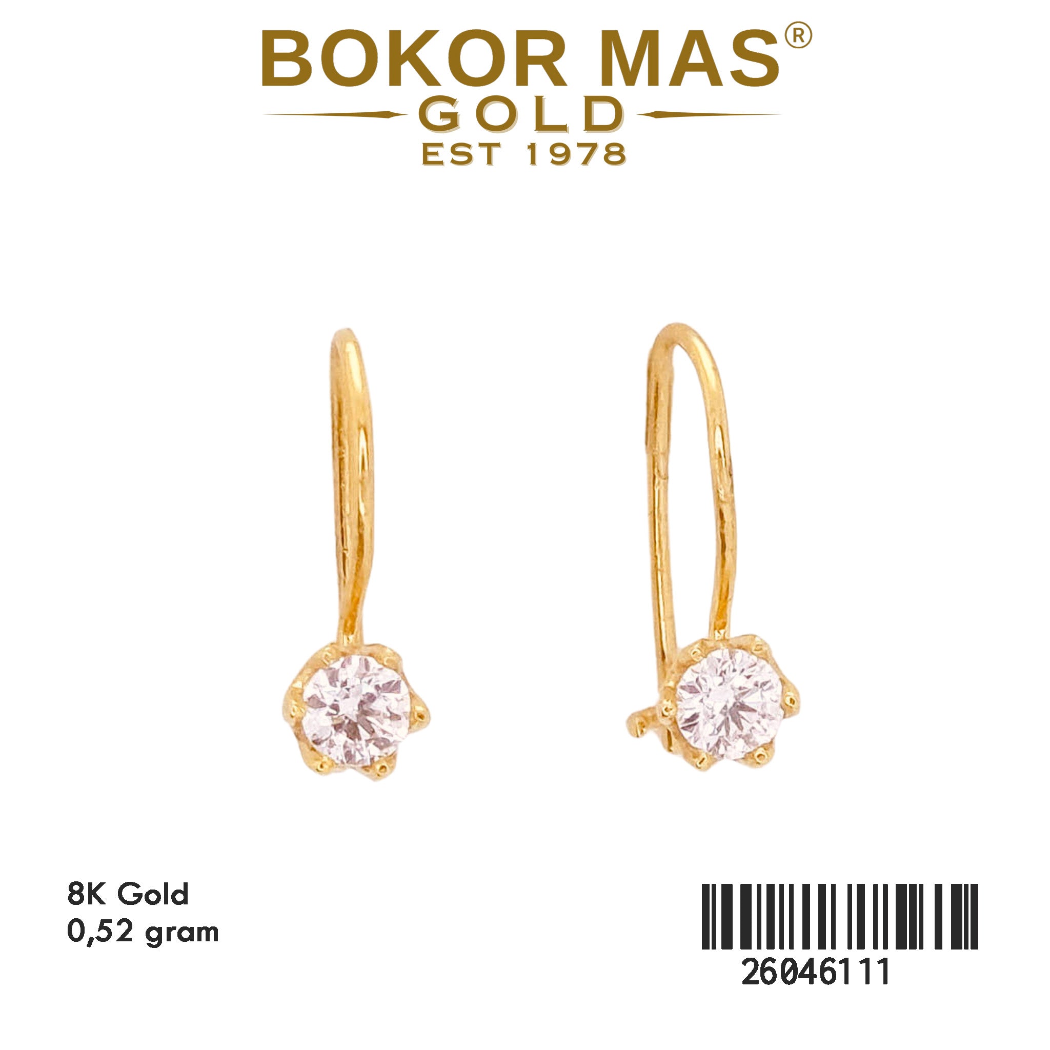 Anting Keranjangan Permata - 26046111 - 8K