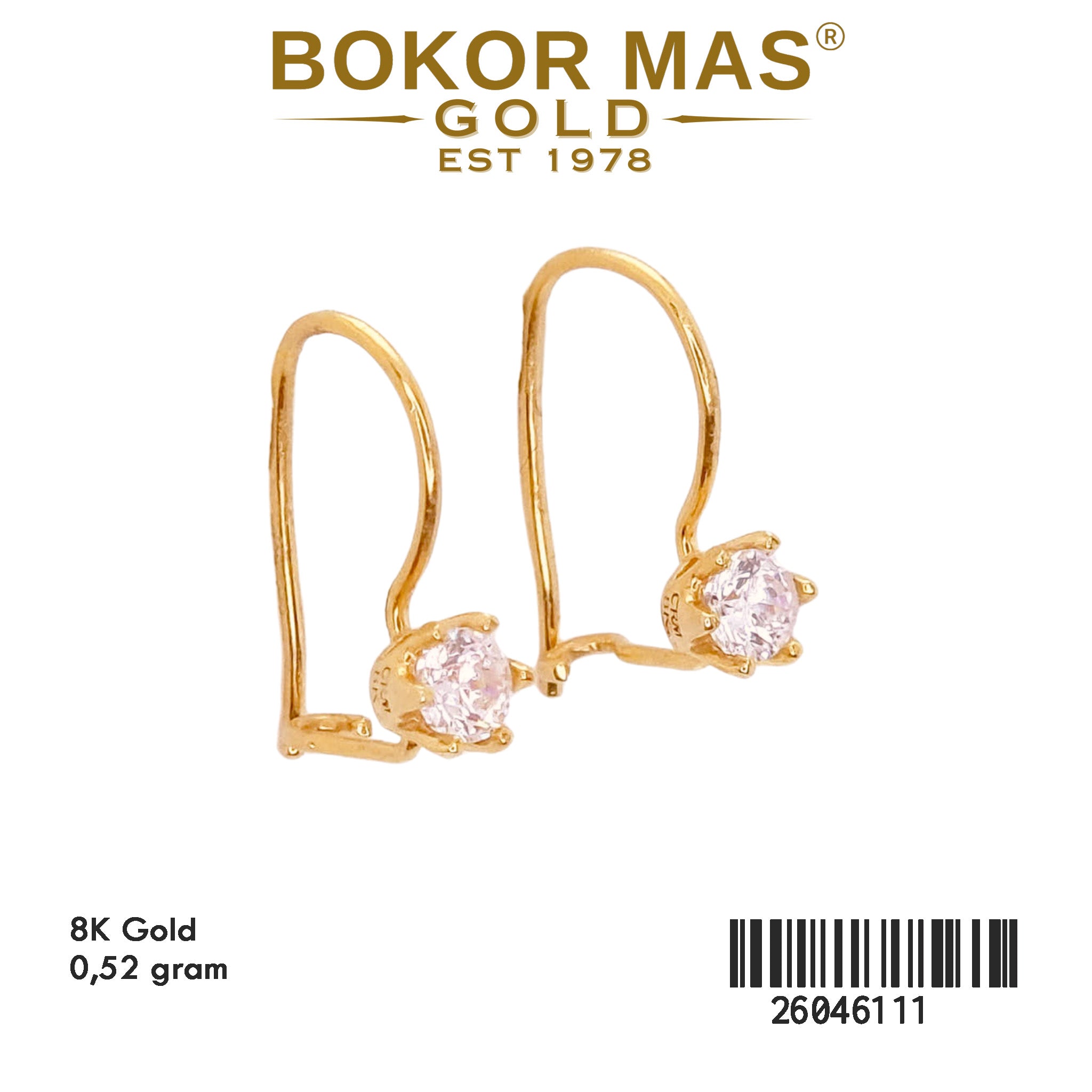 Anting Keranjangan Permata - 26046111 - 8K