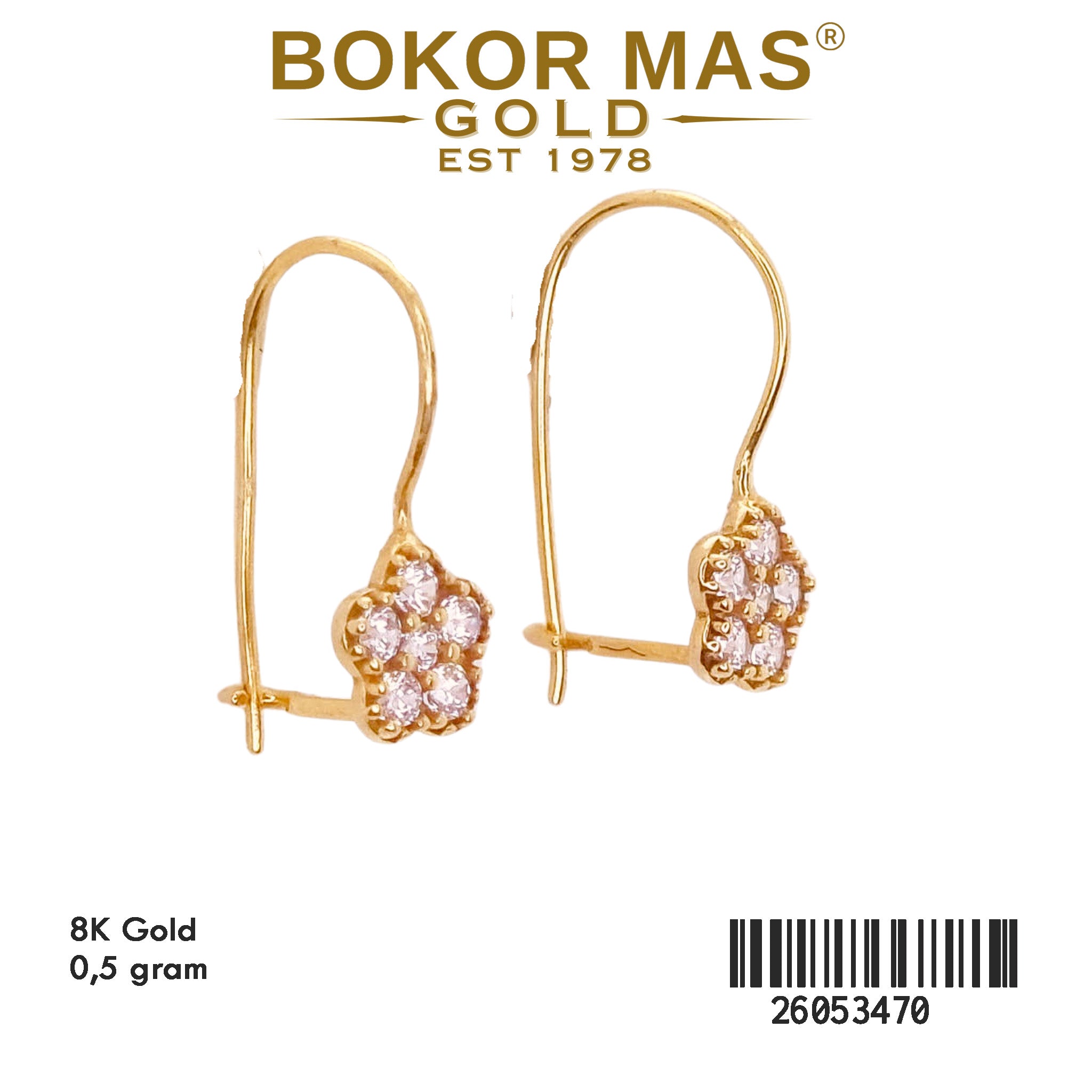 Anting Model Bunga Permata - 26053470 - 8K