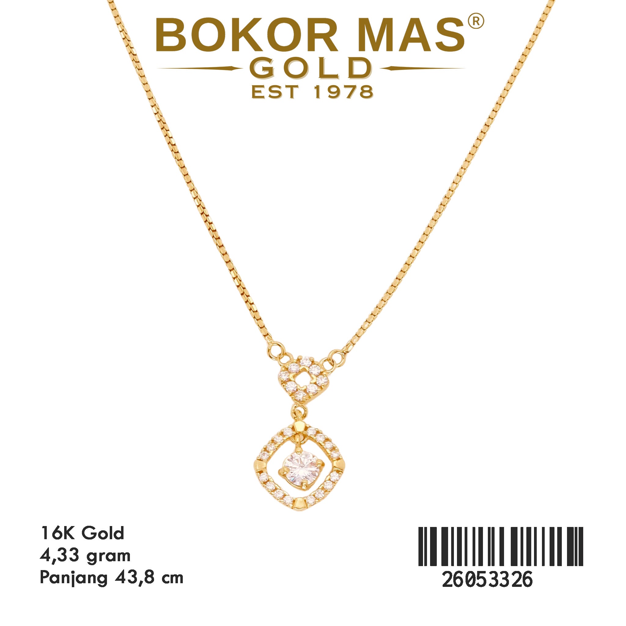 Kalung Italy Santa Permata - 26053326 - 16K