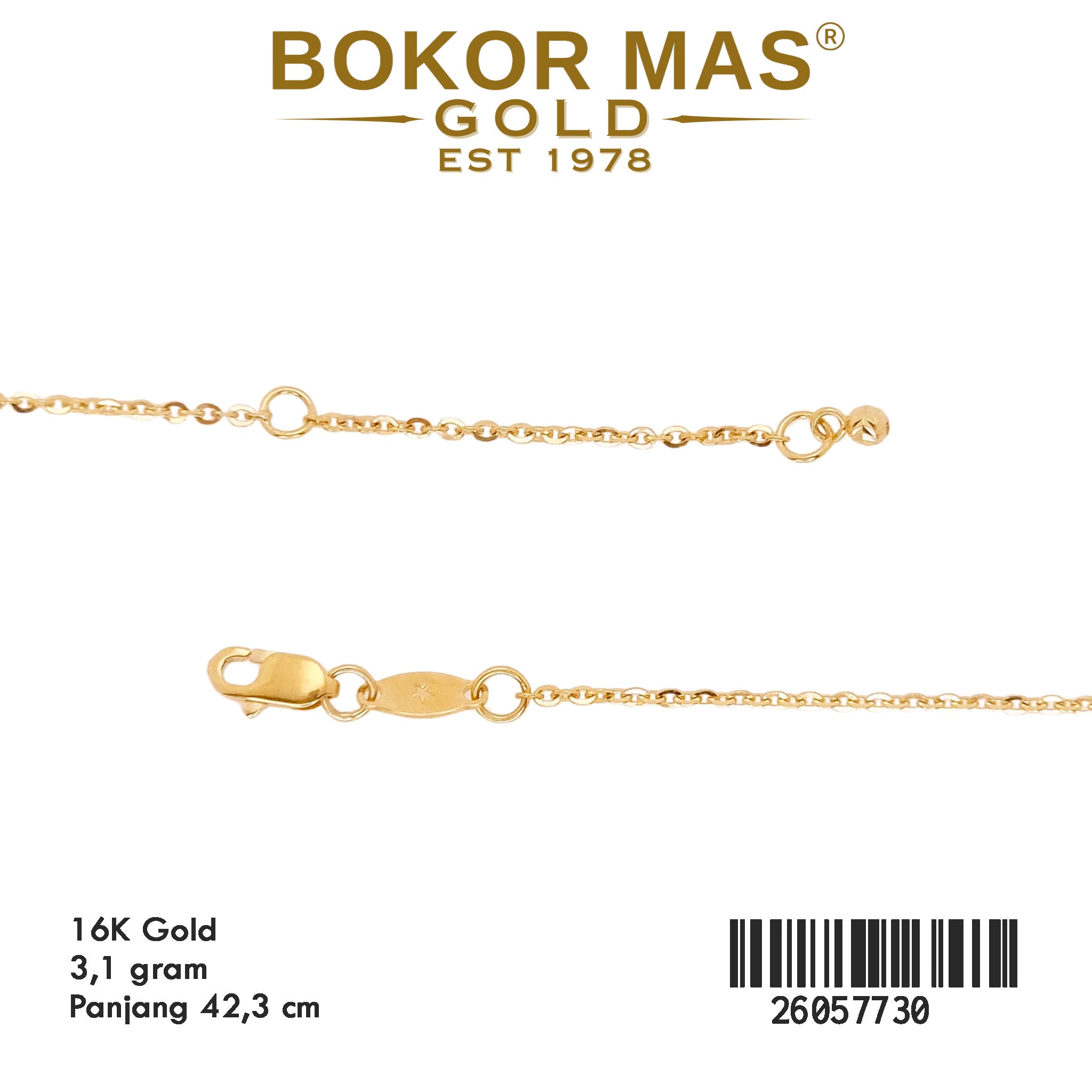 Kalung Siyem Bunga Hitam - 26057730 - 16K