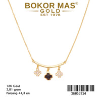 Kalung Siyem Bunga HItam Permata - 26053124 - 16K