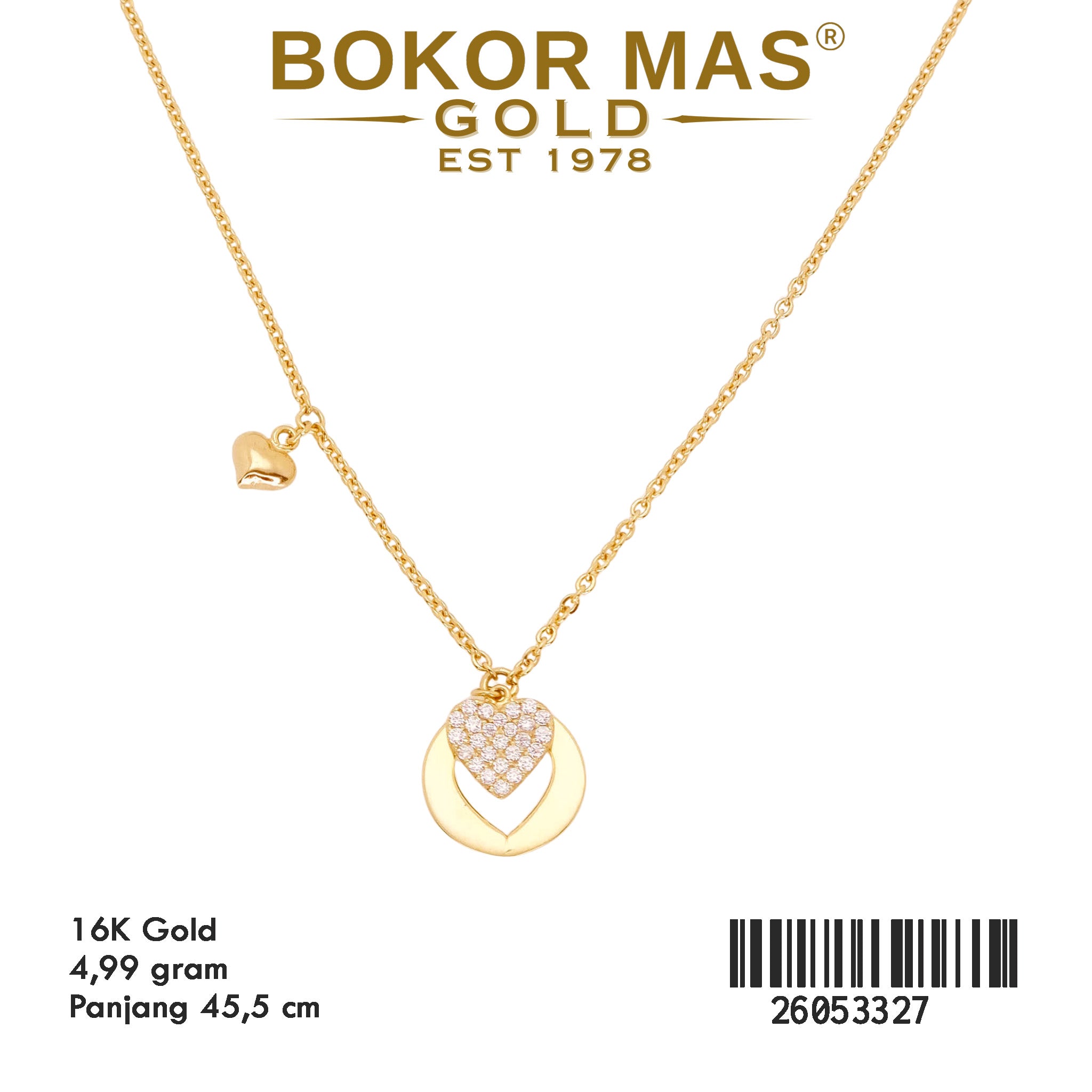 Kalung Siyem Hati Permata - 26053327 - 16K