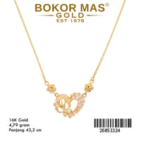 Kalung Italy Santa Hati Permata - 26053324 - 16K