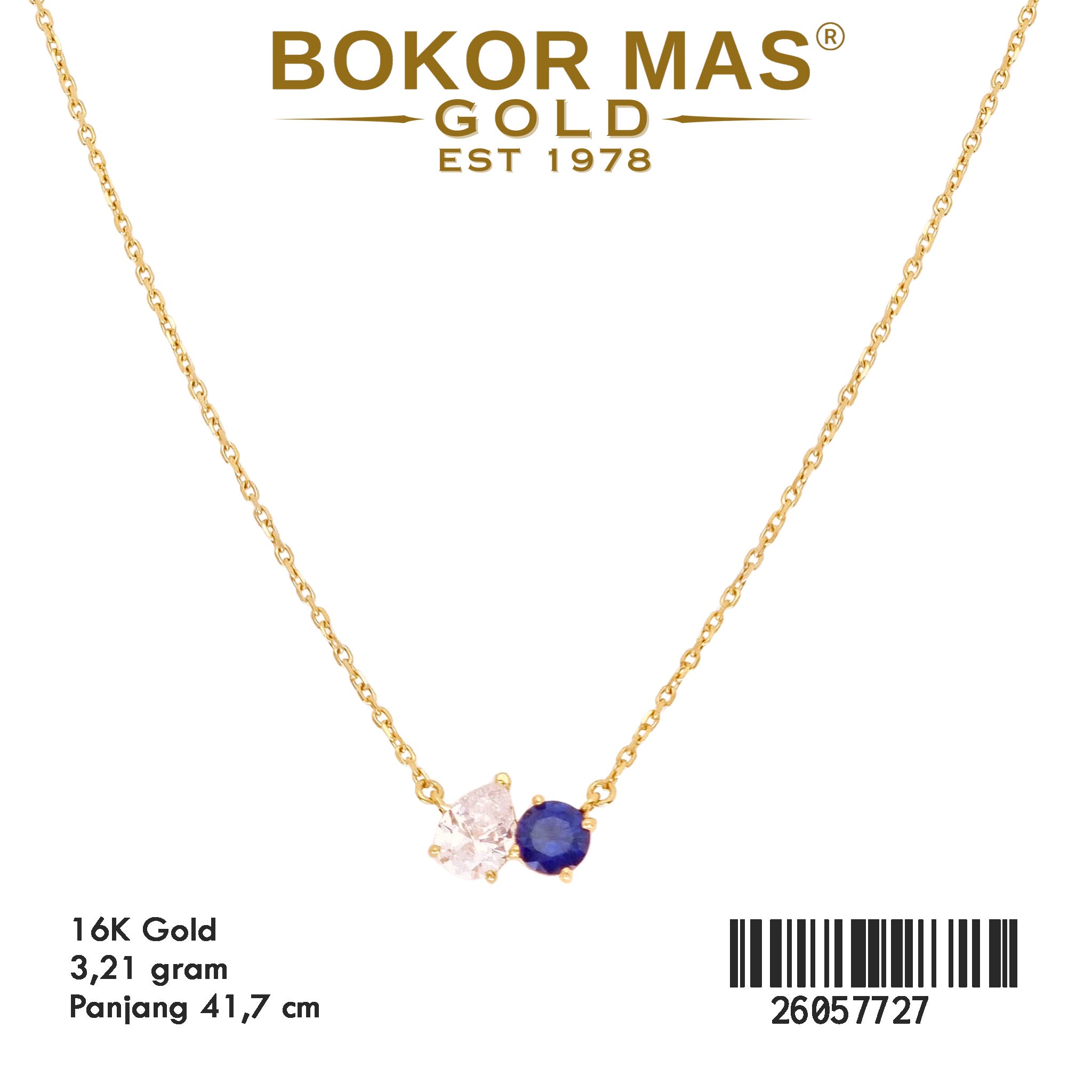 kalung Siyem Permata Biru - 26057727 - 16K