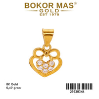 Liontin Variasi Permata Hati Pita -  26030344 - 8K