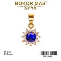 Liontin Variasi Permata Biru - 26030327 - 8K