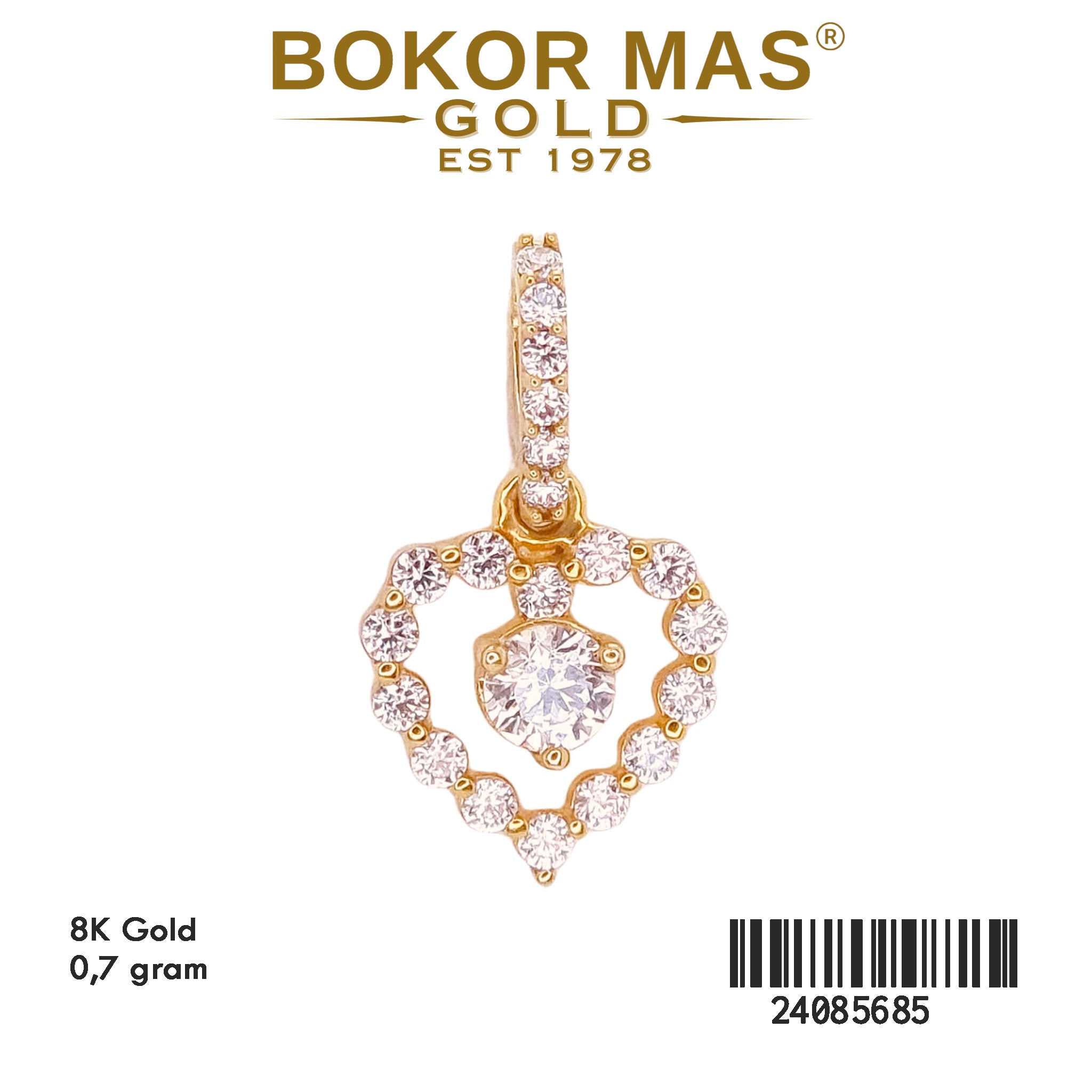 Liontin Hati Permata - 24085685 - 8K