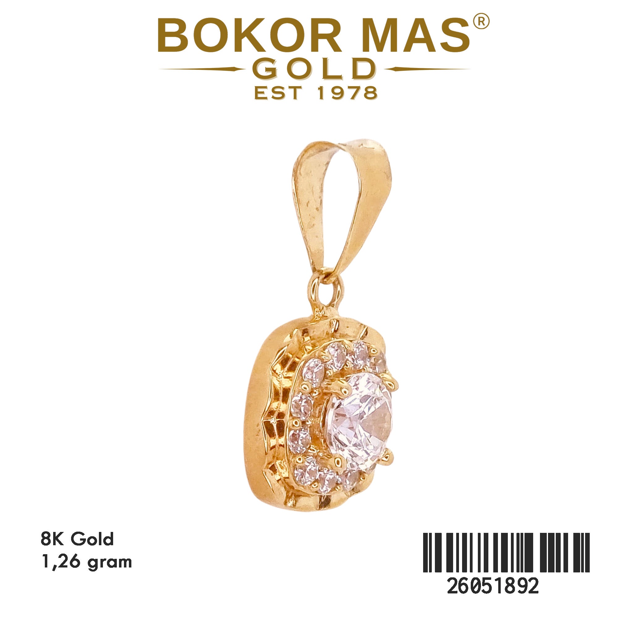 Liontin Permata Model Kotak - 26051892 - 8K