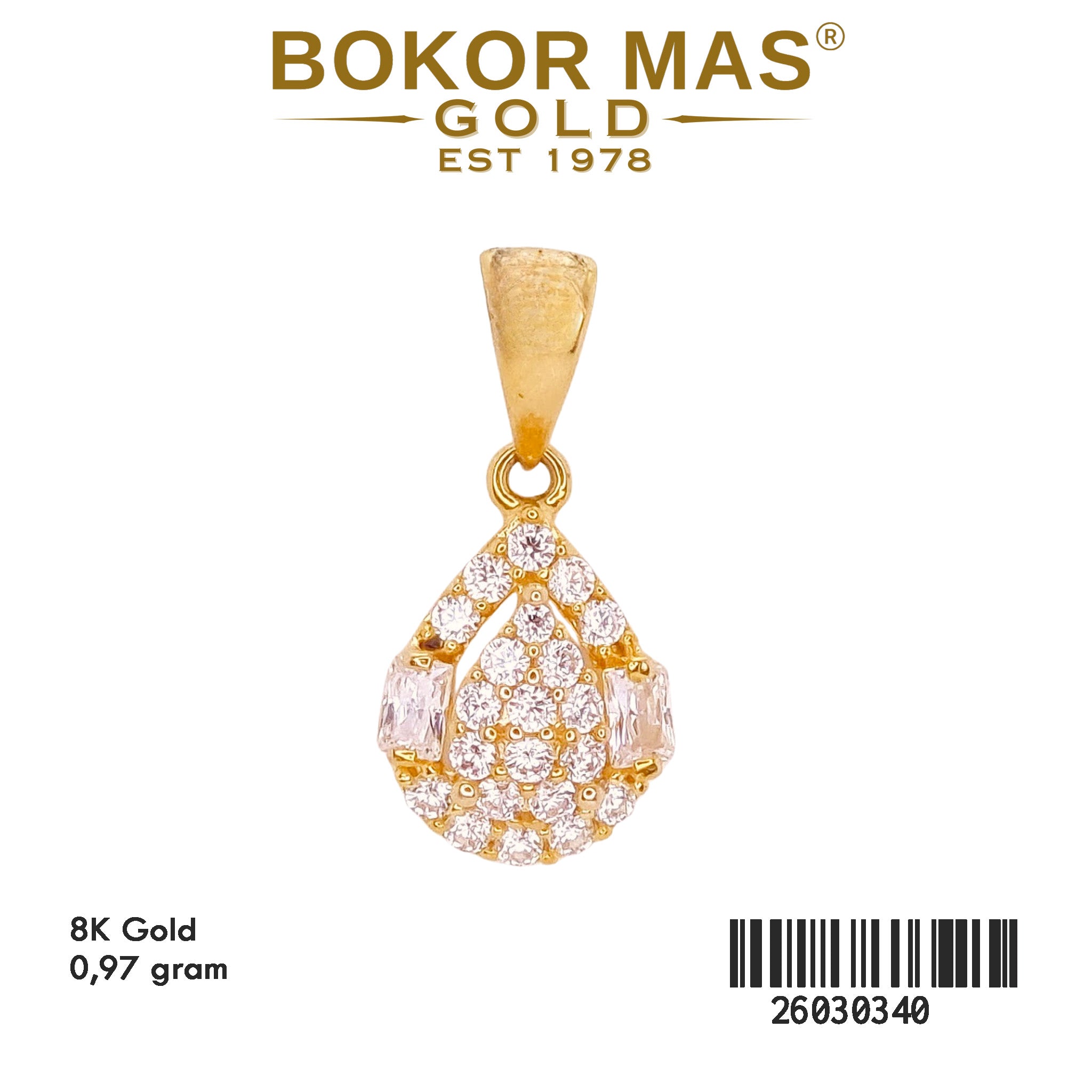 Liontin Variasi Permata - 26030340 - 8K
