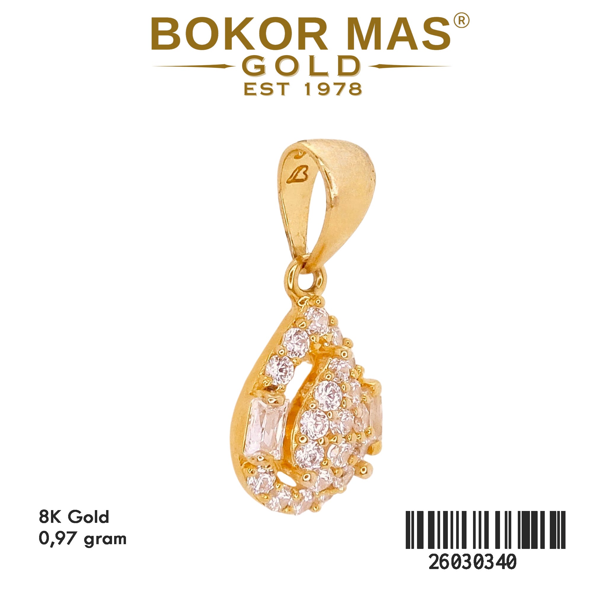 Liontin Variasi Permata - 26030340 - 8K
