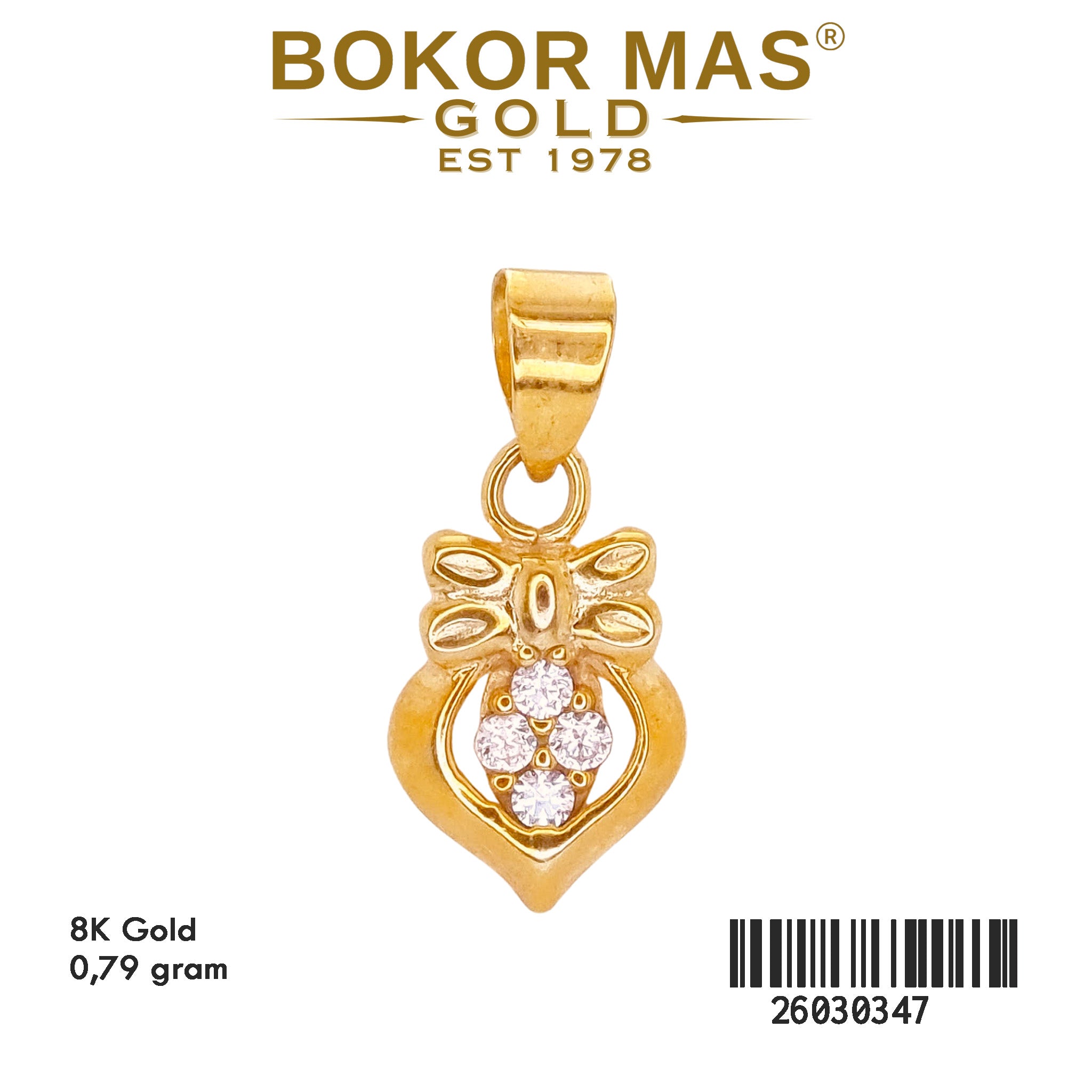 Liontin Variasi Permata Pita - 26030347 - 8K