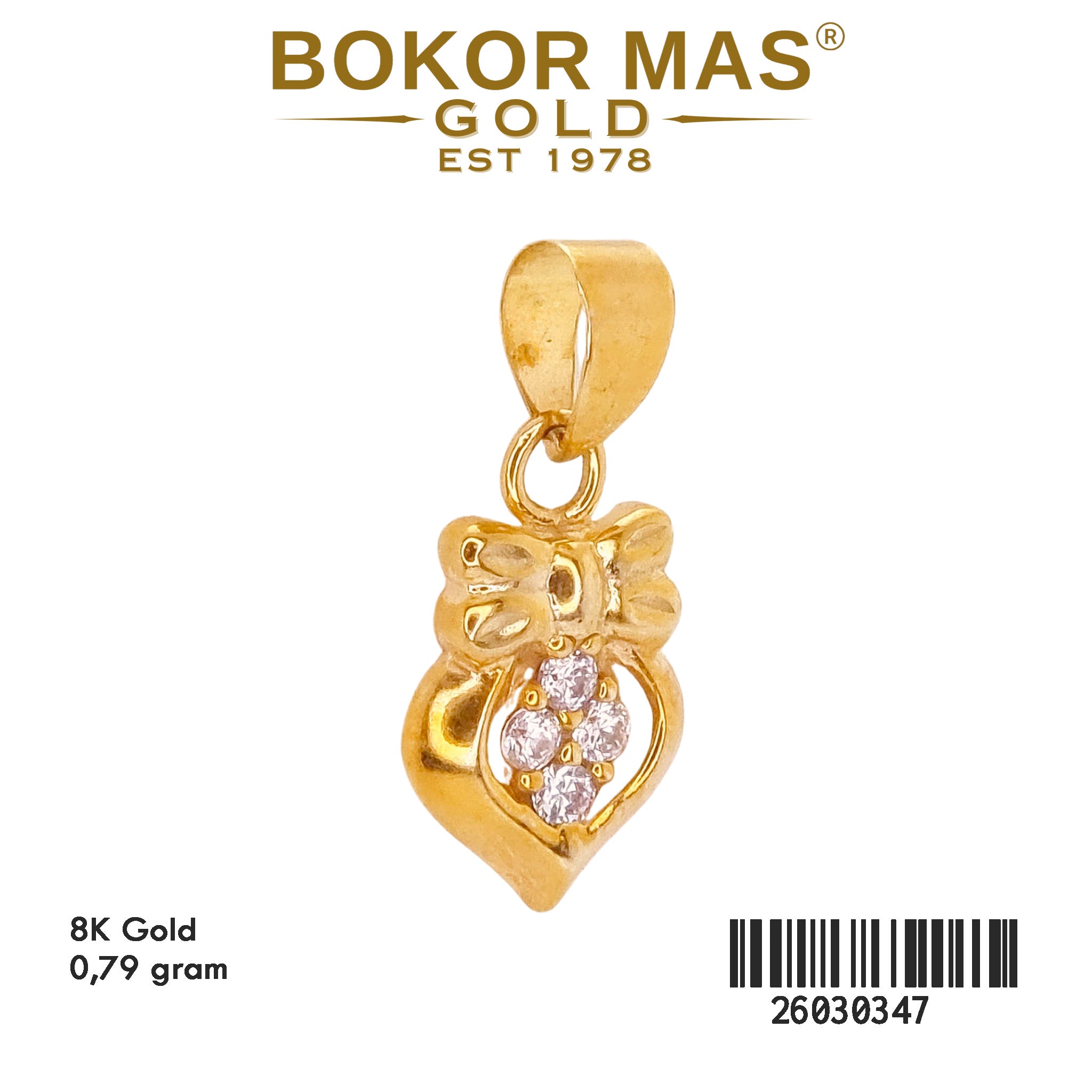 Liontin Variasi Permata Pita - 26030347 - 8K