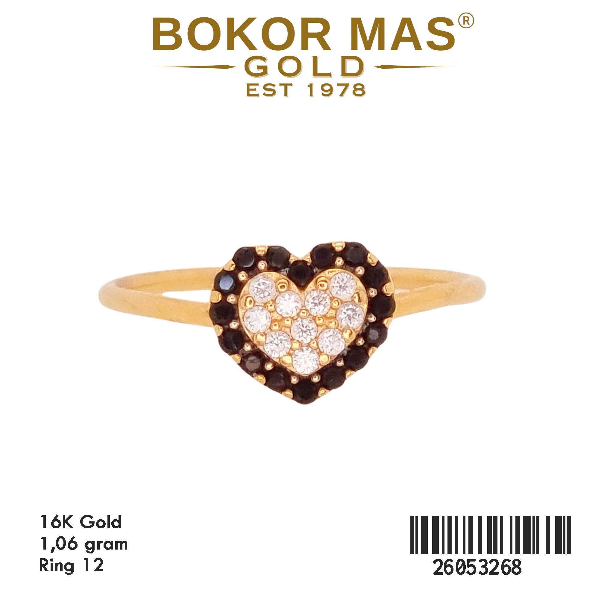 Cincin Hati Permata - 26053268 - 16K