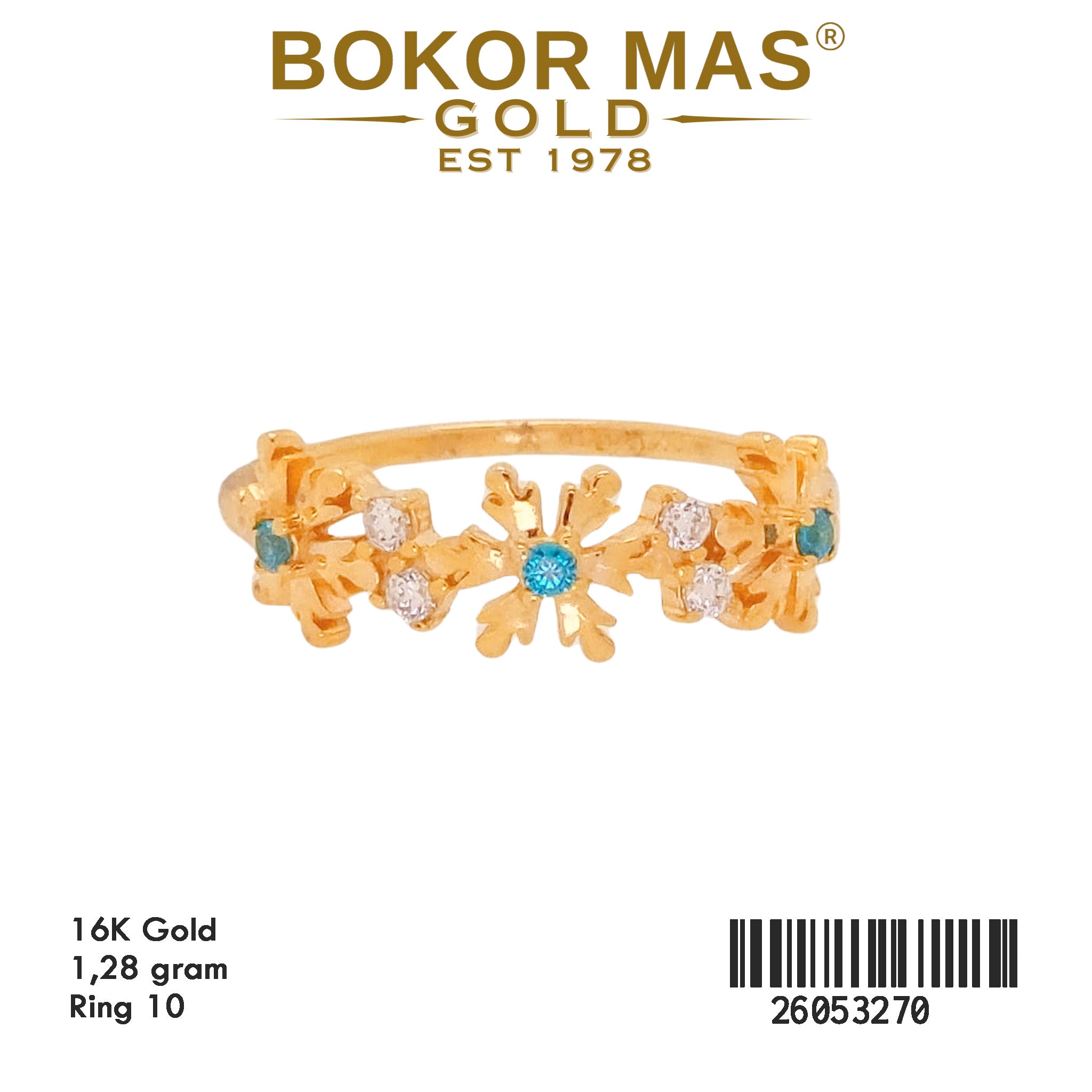 Cincin Bunga Permata - 26053270 - 16K