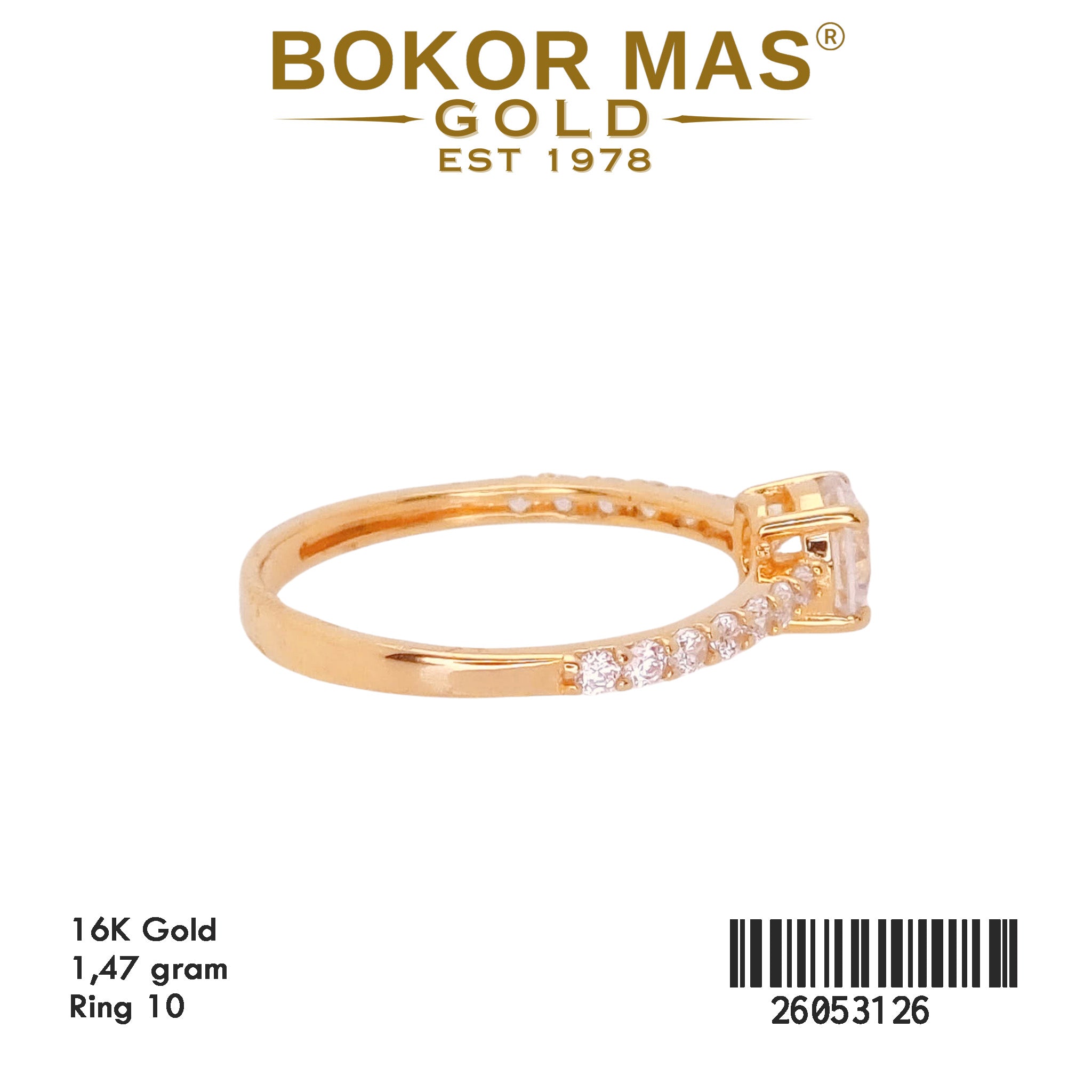Cincin Model Permata - 26053126 - 16K