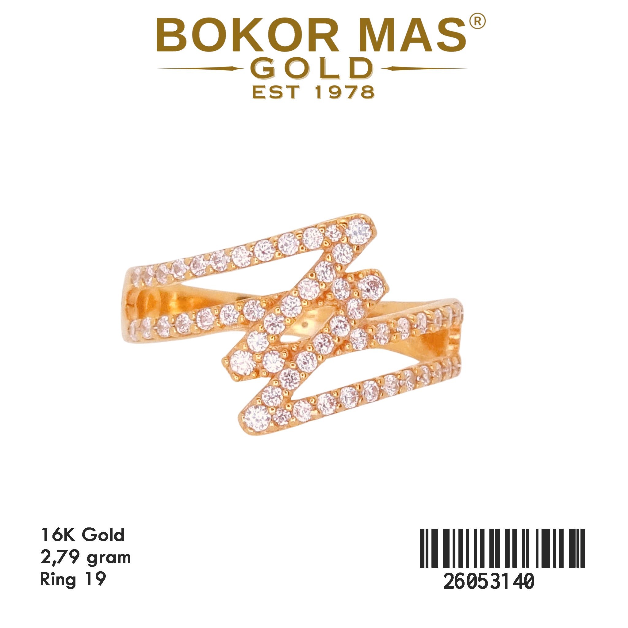 Cincin Model Zigzag - 26053140 - 16K