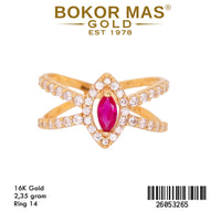Cincin Permata Merah - 26053265 - 16K