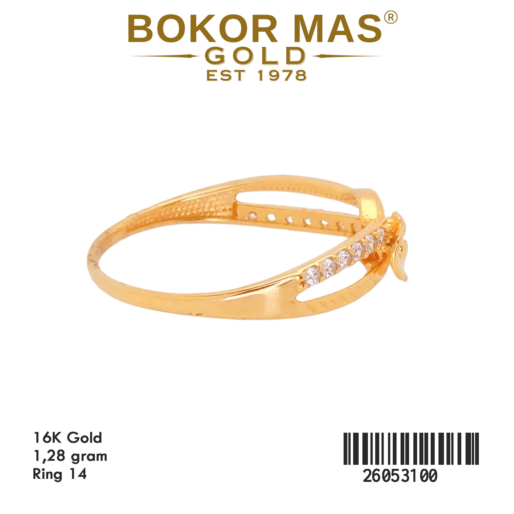Cincin Model Permata - 26053100 - 16K