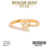 Cincin Bunga Permata - 26053120 - 16K