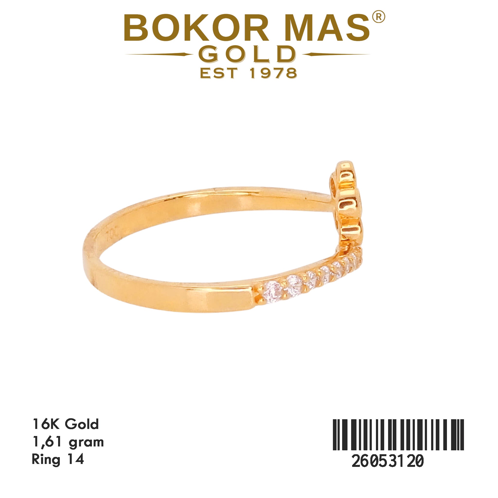 Cincin Bunga Permata - 26053120 - 16K
