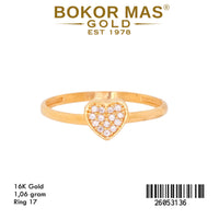 Cincin Hati Permata - 26053136 - 16K