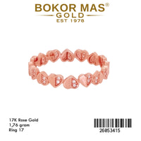 Cincin Rose Hati Permata - 26053415 - 17K