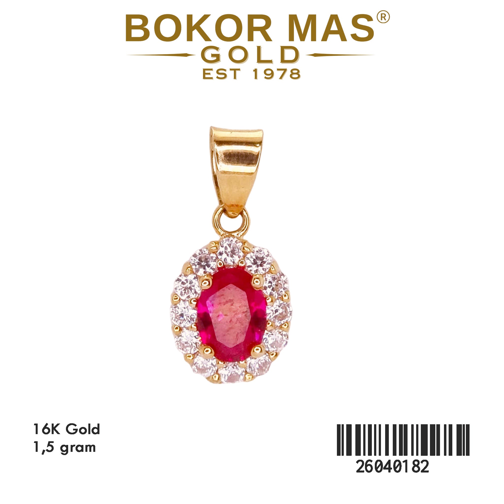 Liontin Permata Merah - 26040182 - 16K