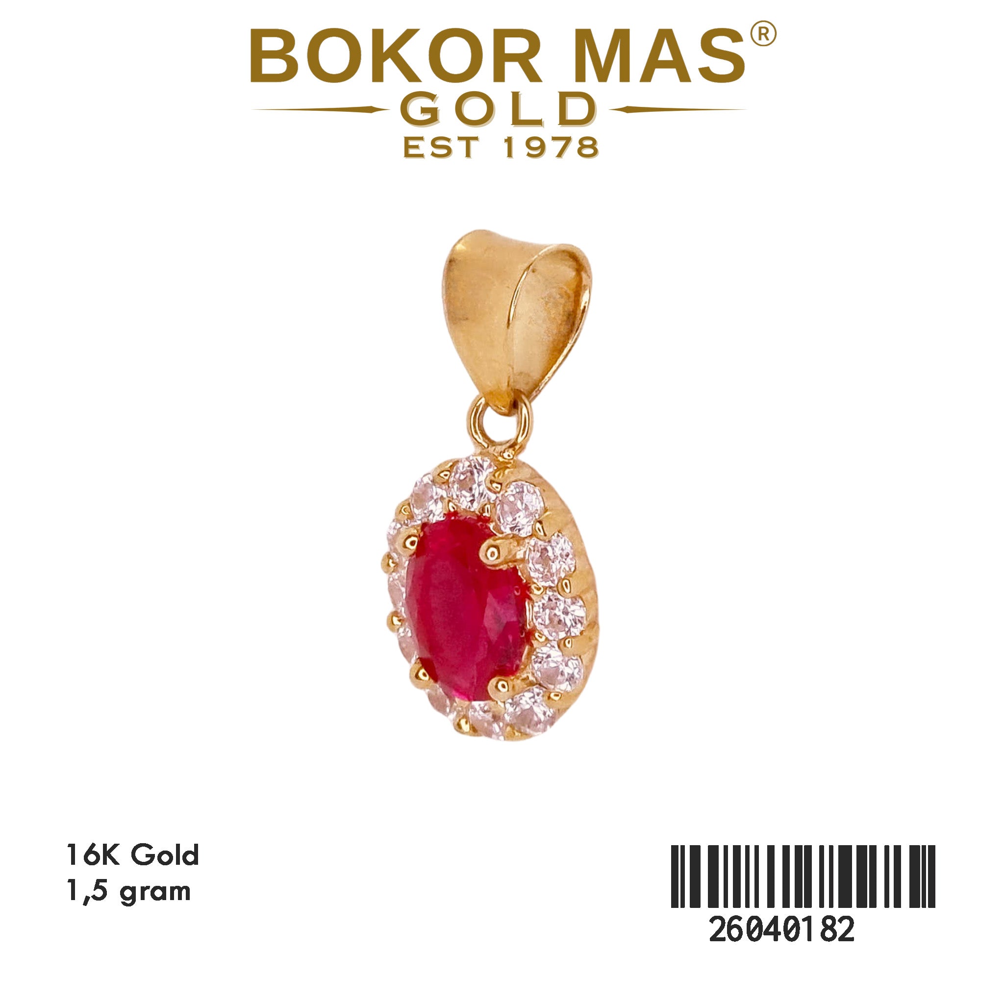 Liontin Permata Merah - 26040182 - 16K