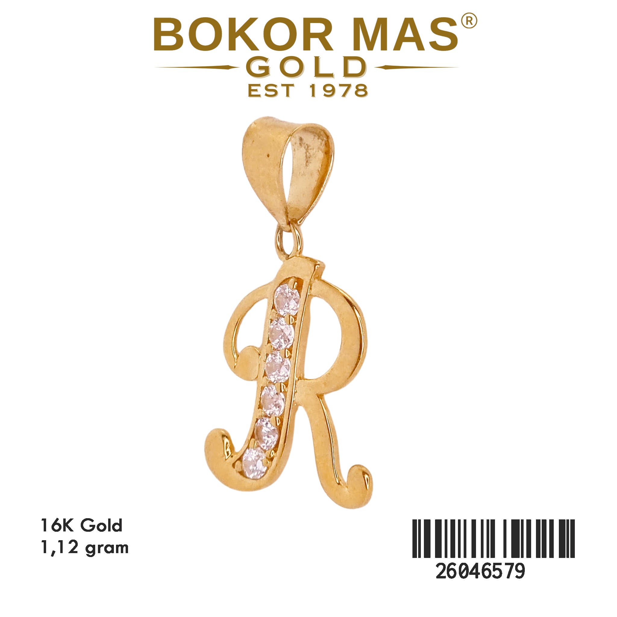 Liontin Letter Permata - 26046579 - 16K
