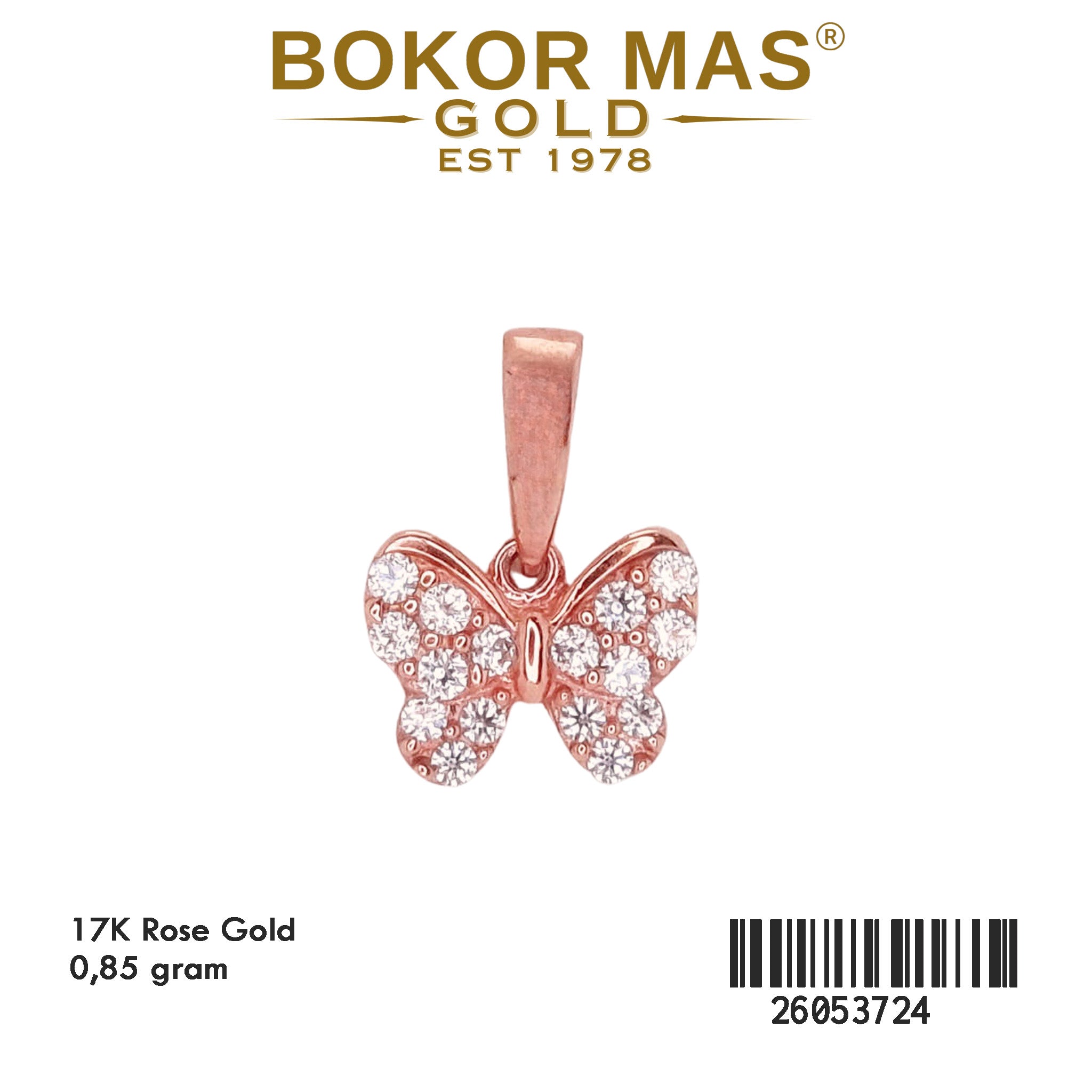 Liontin Pita Permata Rose - 26053724 - 17K