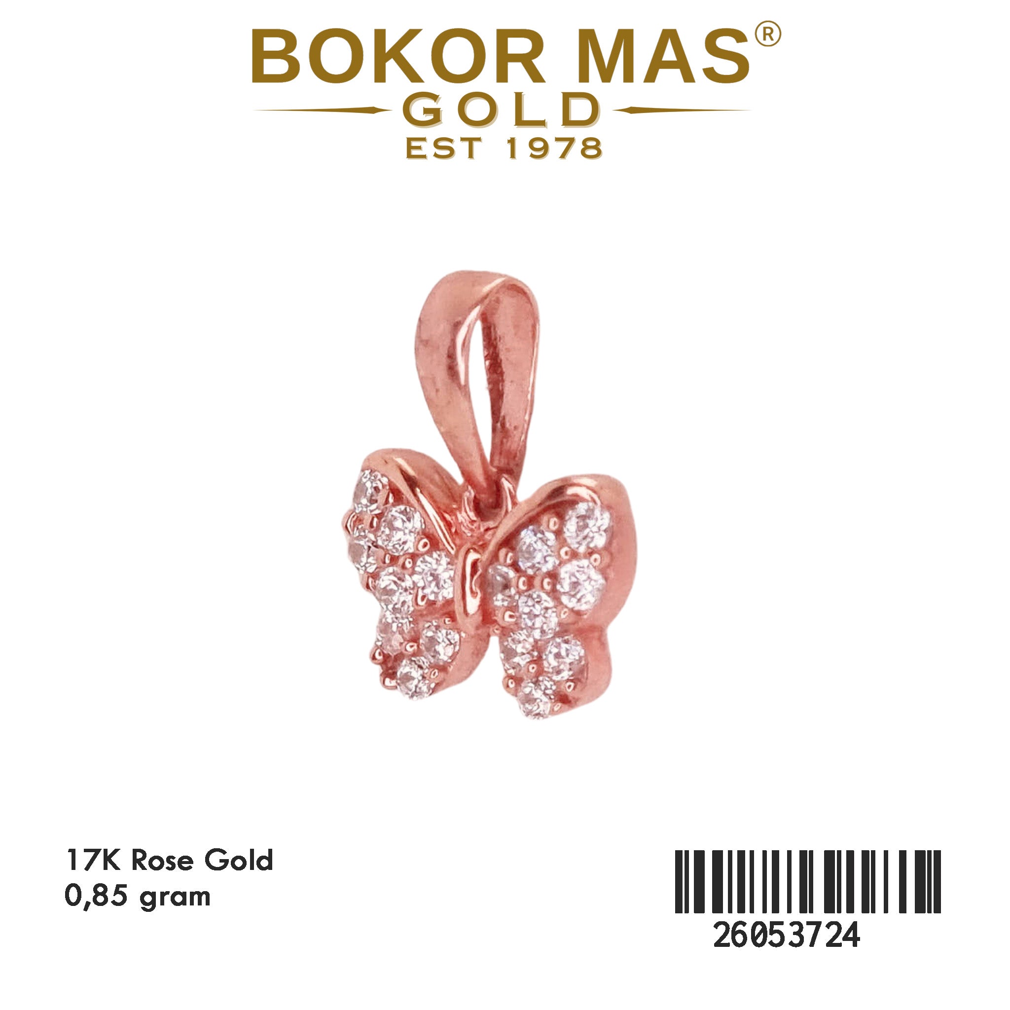 Liontin Pita Permata Rose - 26053724 - 17K