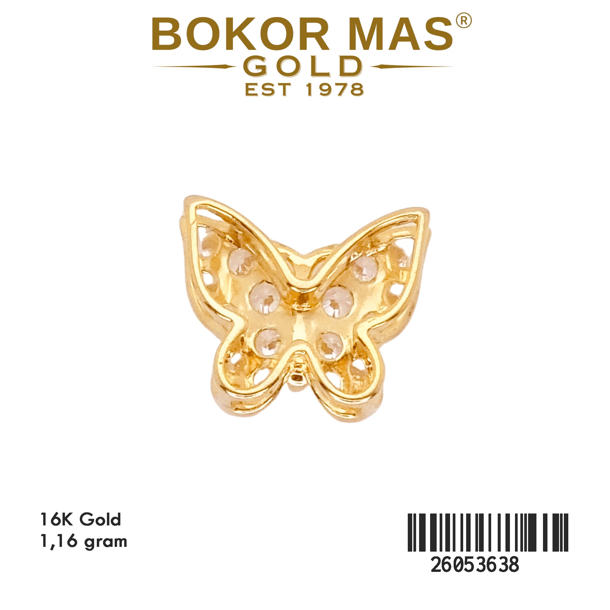 Liontin Model Kupu Permata - 26053638 - 16K