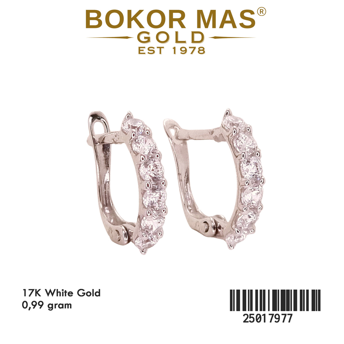 Anting Klip Permata WhiteGold - 25017977 - 17K