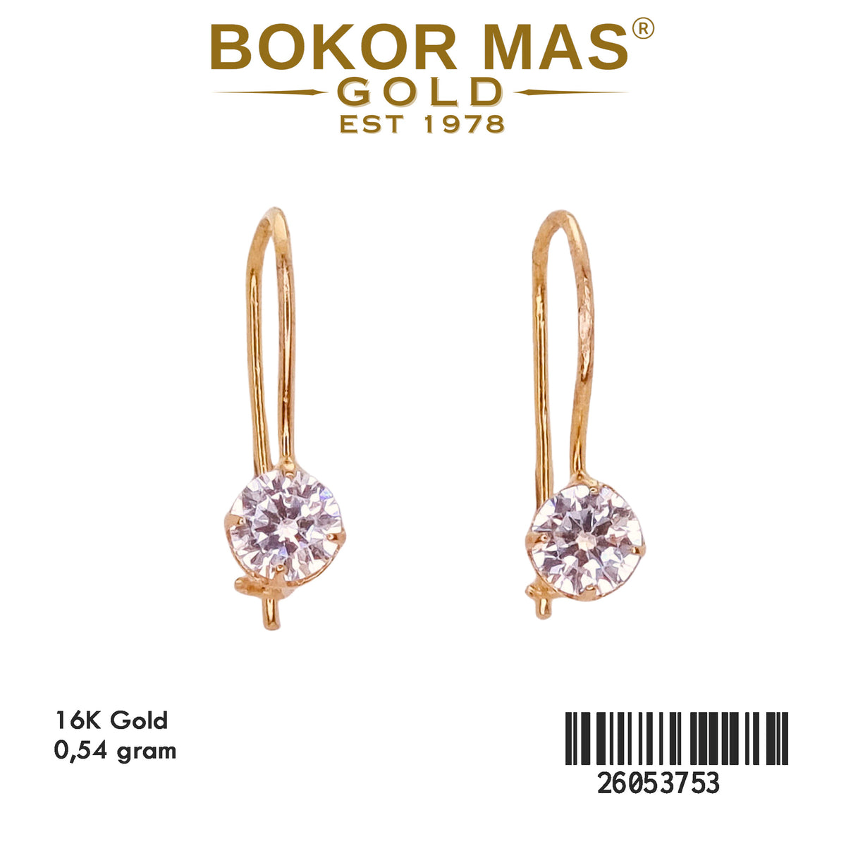 Anting Keranjangan Solitaire - 26053753 - 16K