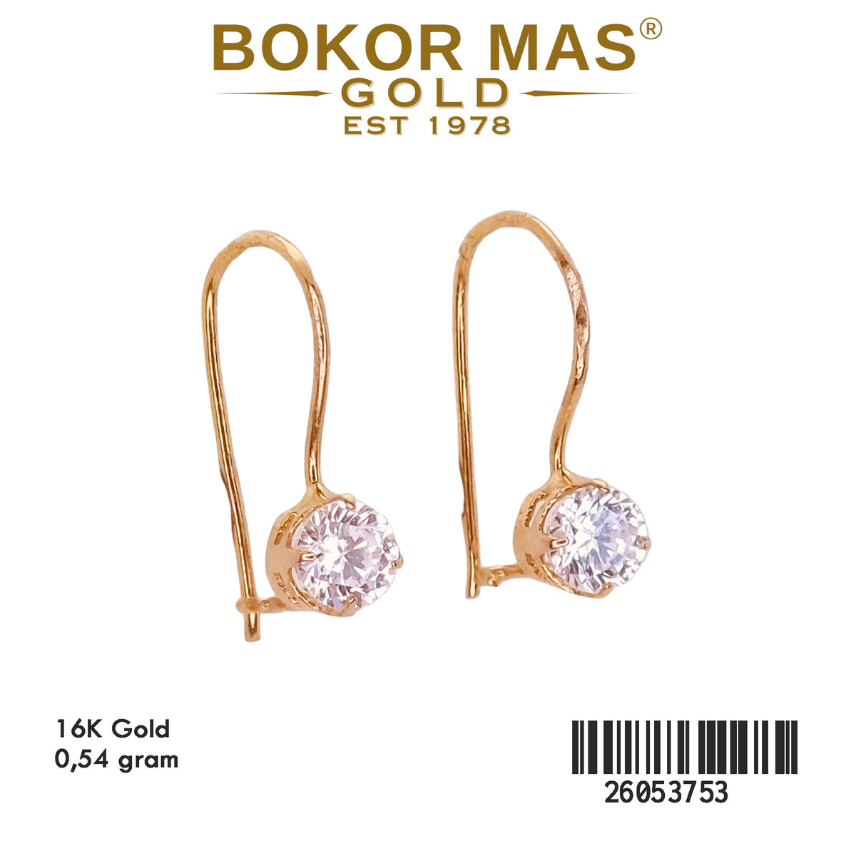 Anting Keranjangan Solitaire - 26053753 - 16K