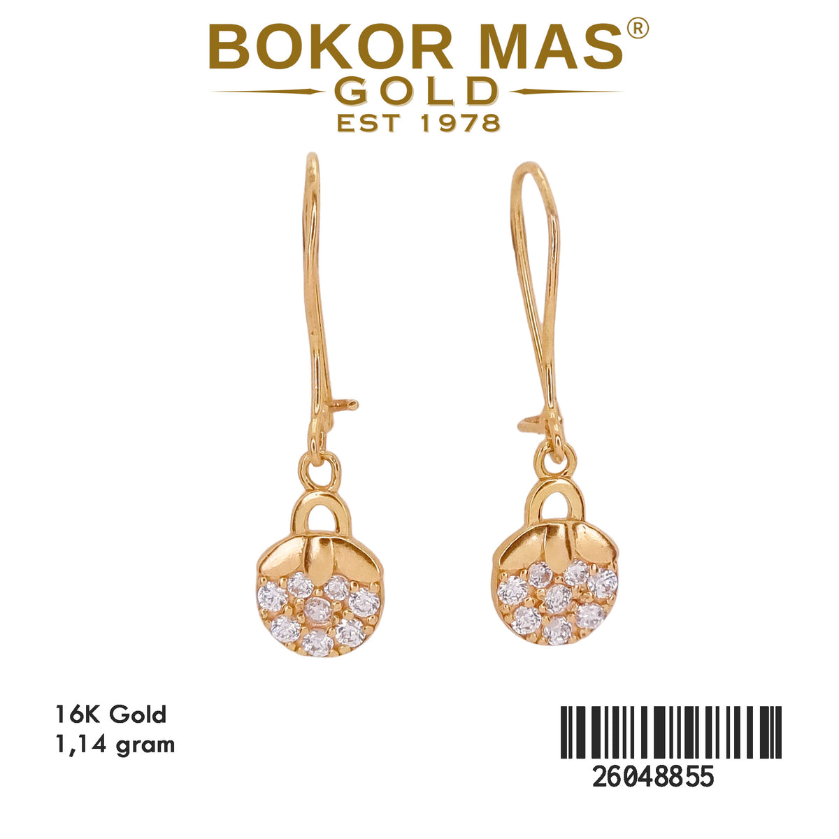 Anting Model Gerak Permata - 26048855