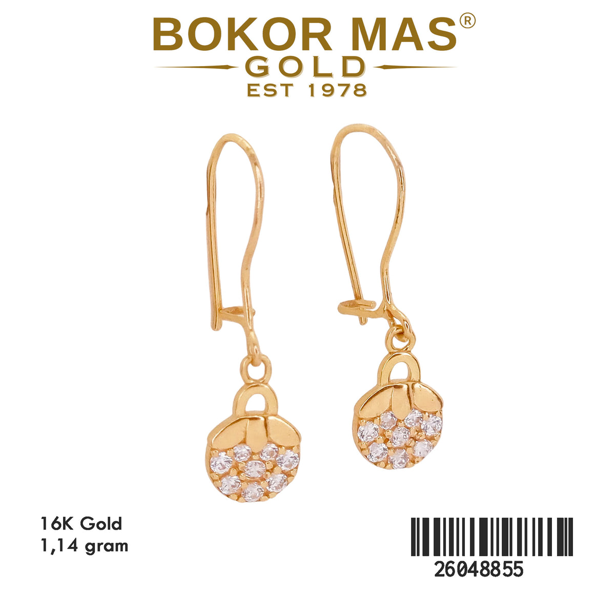 Anting Model Gerak Permata - 26048855