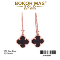 Anting Model Gerak Rose Bunga Hitam - 26053947 - 17K