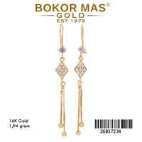 Anting Model Gerak Permata - 26037234 - 16K