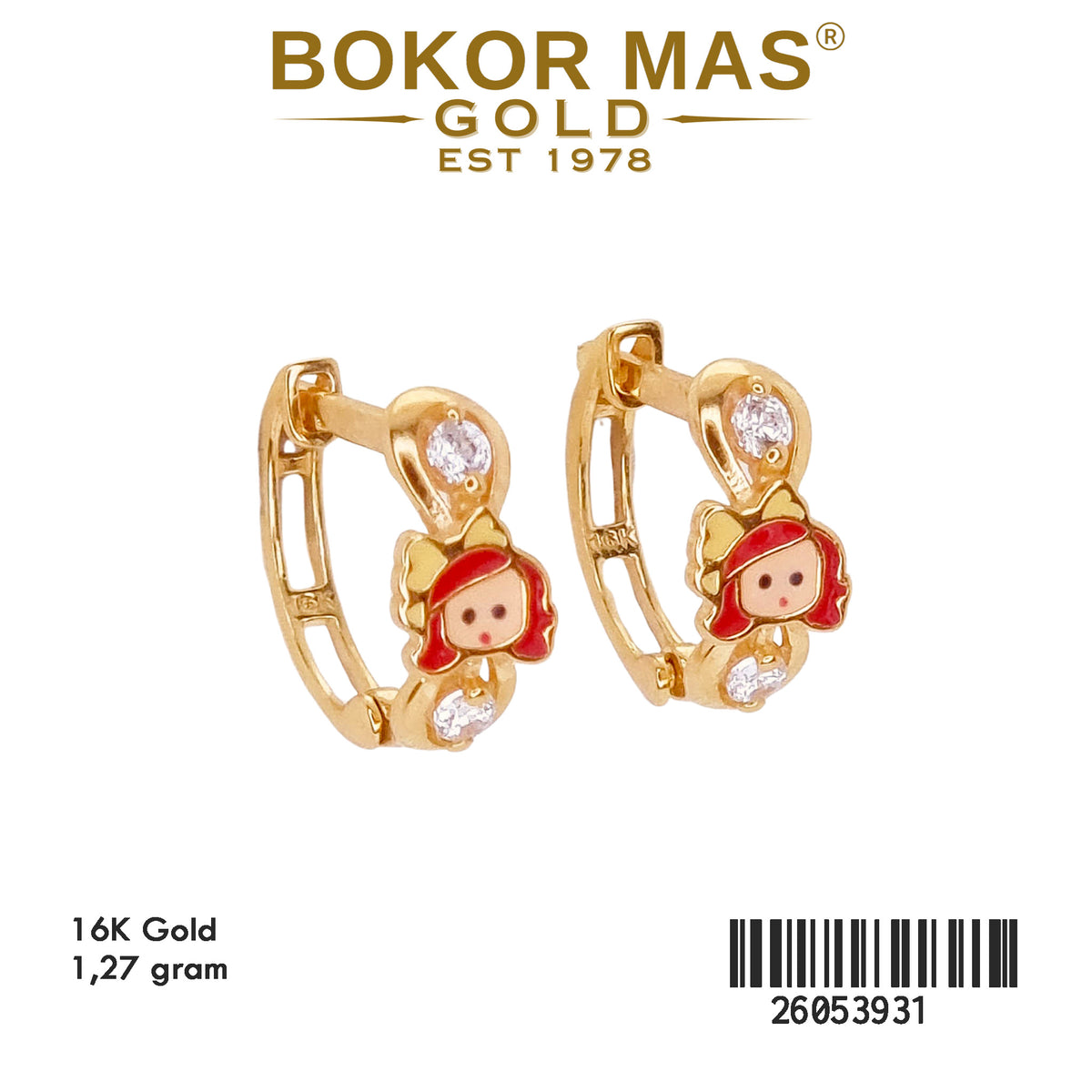 Anting Klip Anak Boneka Cat - 26053931 - 16K