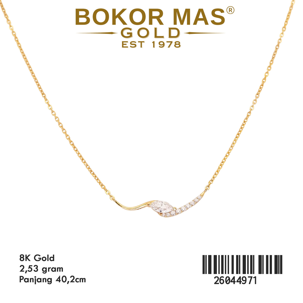 Kalung Rantai Siem Model Permata - 26044971 - 8K