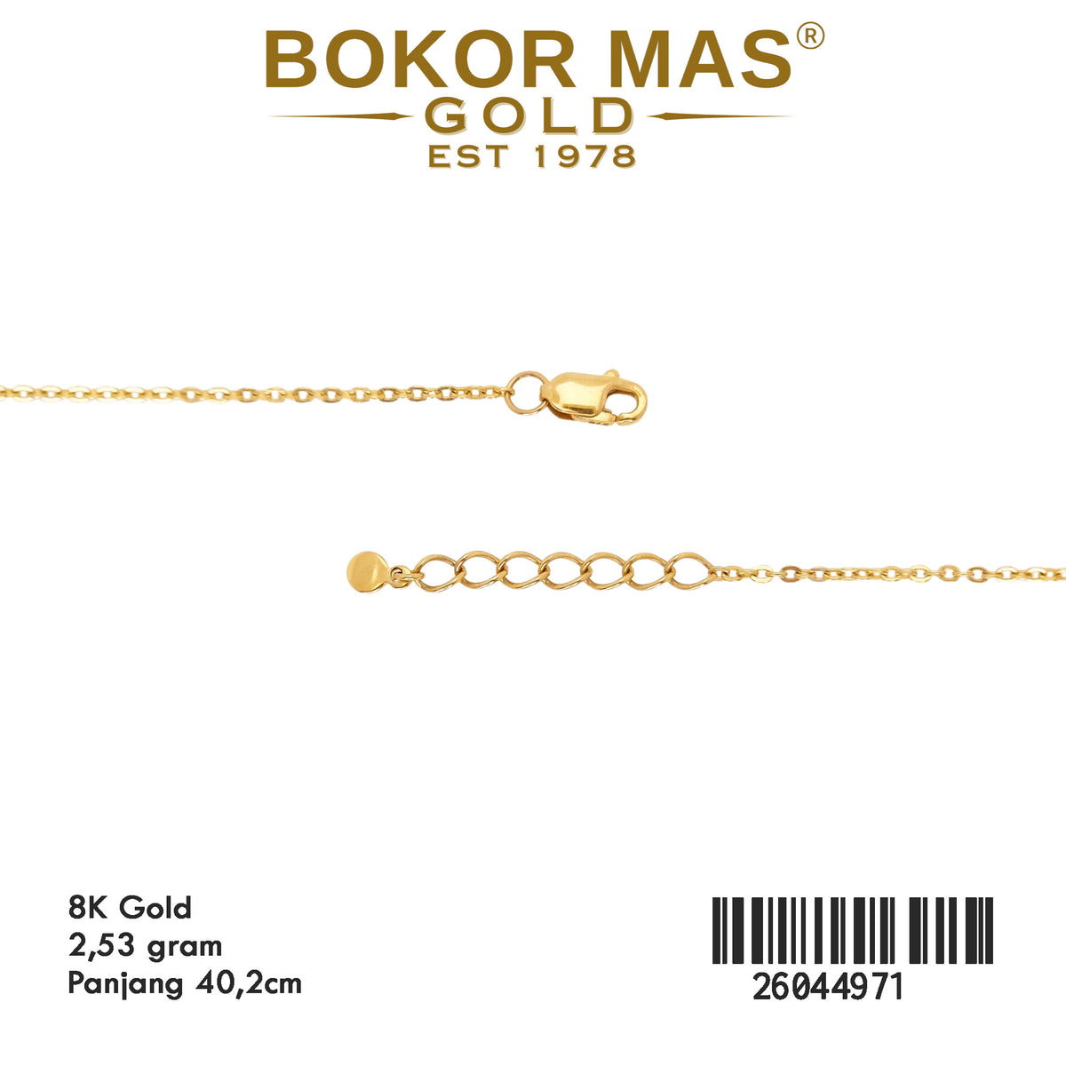 Kalung Rantai Siem Model Permata - 26044971 - 8K