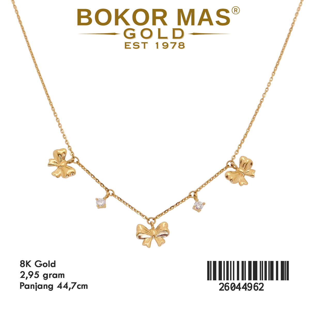 Kalung Siem Model Pita Permata - 26044962 - 8K
